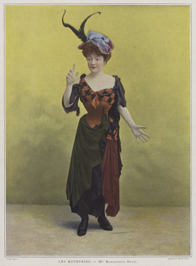 Marguerite Deval, French actress and opera singer by French Photographer