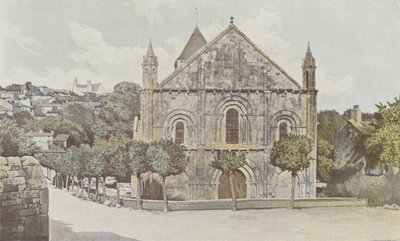 Melle, Saint-Hilaire Church, West View by French Photographer