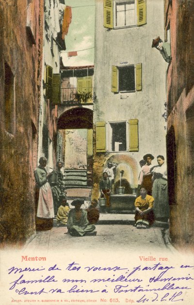 Menton, France, Old Street by French Photographer