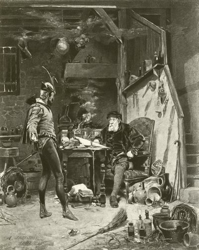 Mephistopheles and Faust by French Photographer
