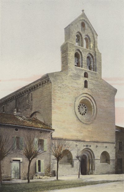Montsaunes, Church, West Facade by French Photographer
