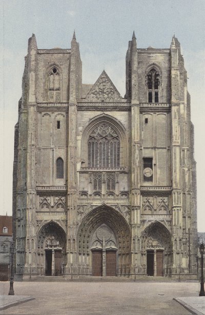 Nantes, Cathedral, West Facade by French Photographer