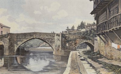 Nerac, Bridge over the Baise by French Photographer