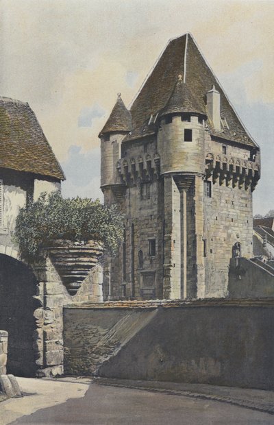 Nevers, Porte du Croux, Southwest View by French Photographer