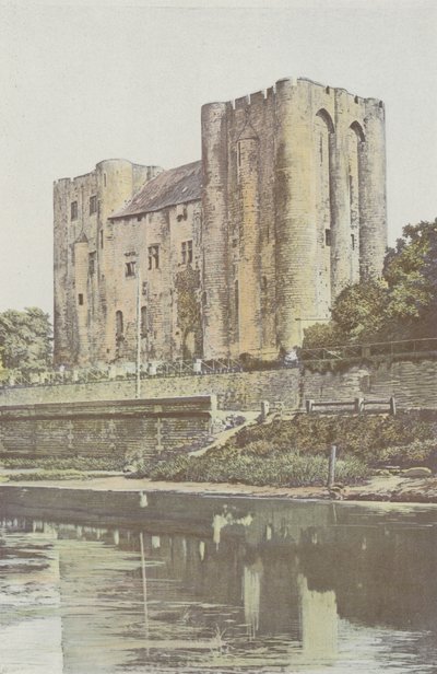 Niort, Castle, View from the Left Bank of the Sevre-Niortaise by French Photographer