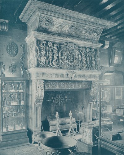 Paris: A Carved Mantel, Musee Cluny by French Photographer