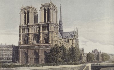 Paris, Church of Notre-Dame, View of the West Facade by French Photographer