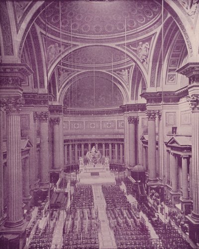 Paris: Interior of the Church of the Medeleine by French Photographer