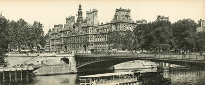 Town Hall and Arcole Bridge by French Photographer