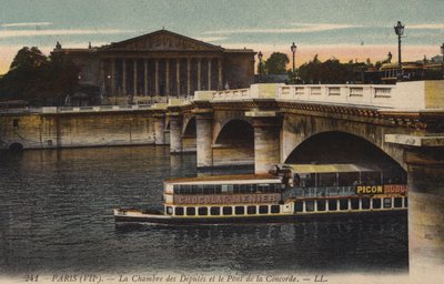 Paris, La Chambre des Députés et Le Pont de la Concorde by French Photographer