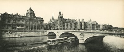 The Conciergerie and Court of Trade by French Photographer