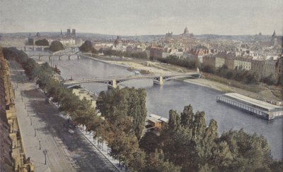 Paris, The Seine, View from the Pavilion of Flora by French Photographer