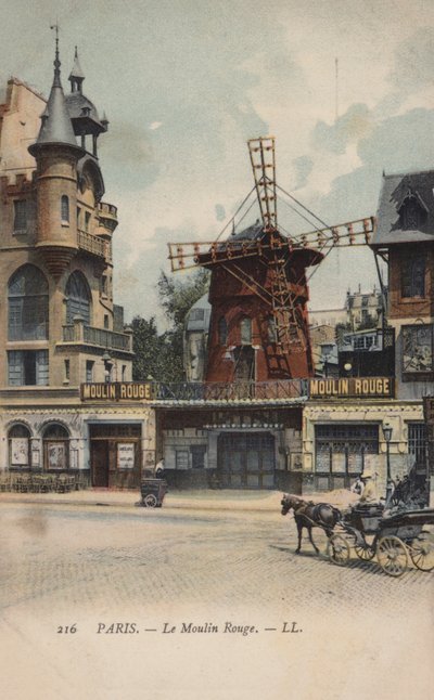 Paris, The Moulin Rouge by French Photographer