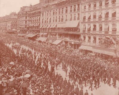 Paris: President of the Republic and the Funeral Procession by French Photographer
