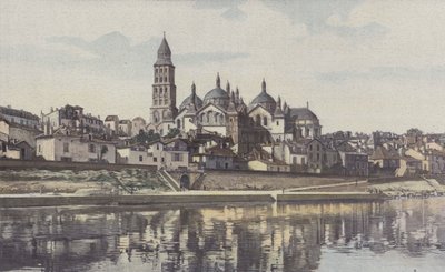 Perigueux, Saint-Front Cathedral, View from the Left Bank of the Isle by French Photographer