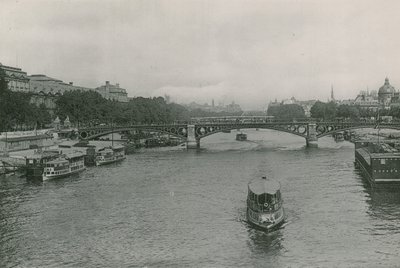 The Seine and the Saints-Peres Bridge by French Photographer