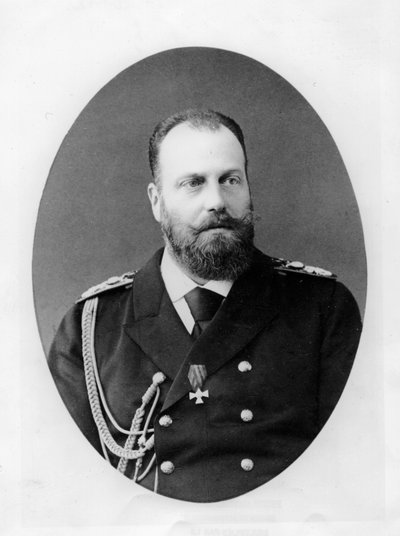 Portrait of Alexis Alexandrovitch Romanov, Grand Duke of Russia by French Photographer