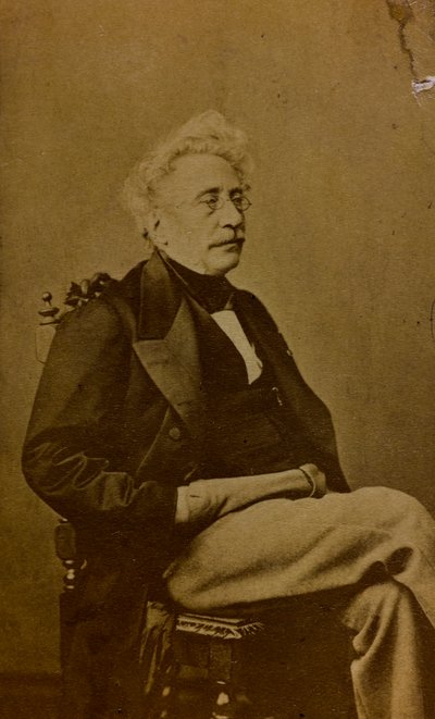 Portrait of Hippolyte Bellangé, French Painter and Lithographer by French Photographer