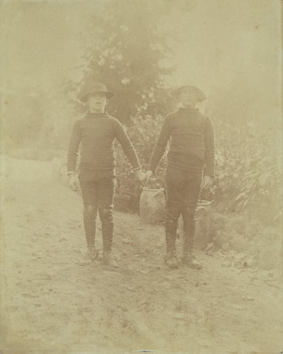 Portrait of Michel Monet and Jean-Pierre Hoschede by French Photographer