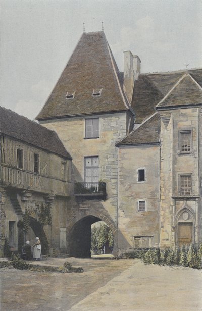 Premery, Old Castle, Courtyard Side by French Photographer