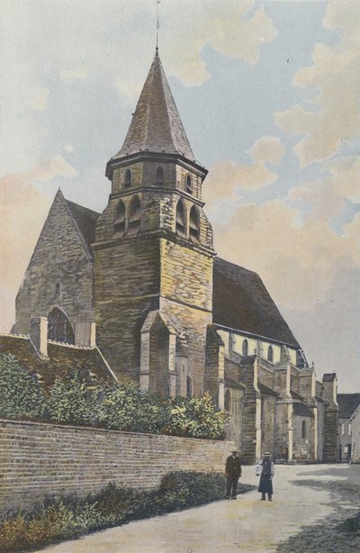 Premery, Church, Southwest View by French Photographer
