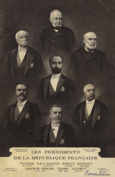 Presidents of the Republic of France by French Photographer