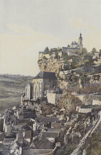 Rocamadour, The Rock and the Town, North View by French Photographer