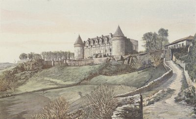 Rochechouart, Castle, General View, Southeast by French Photographer