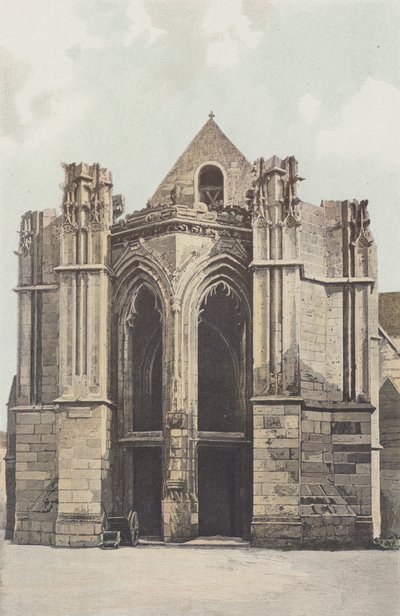 Saint-Just, Church, West View by French Photographer