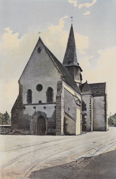 Saint-Outrille, Church, Overall Southwest by French Photographer