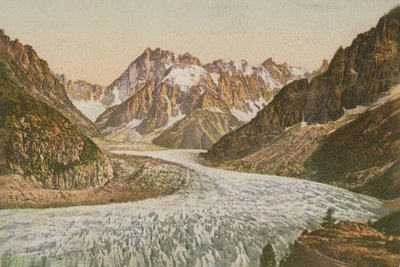 Scenic View of Mountains and Glacier by French Photographer