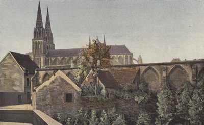 Sees, Cathedral, Overall View and Cloister Remains by French Photographer