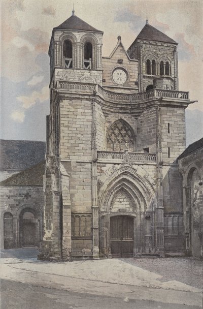 Souvigny, Church, West Facade by French Photographer