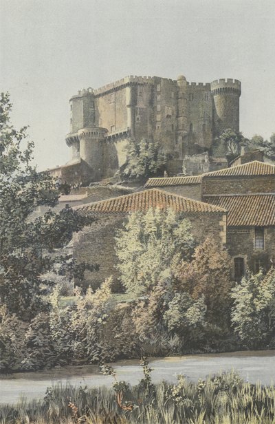 Suze-la-Rousse, Castle, View from the Plain Side by French Photographer