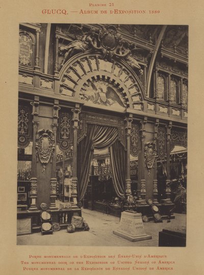 The Monumental Door of the Exhibition of United States of America by French Photographer