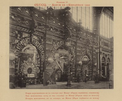 The Monumental Door of the Gallery of Mines, Great Hall of Honour by French Photographer