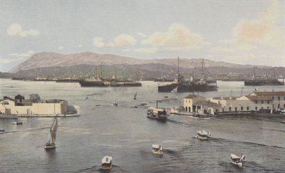 Toulon, Old Dock and Small Harbor, View from Cronstadt Quay by French Photographer