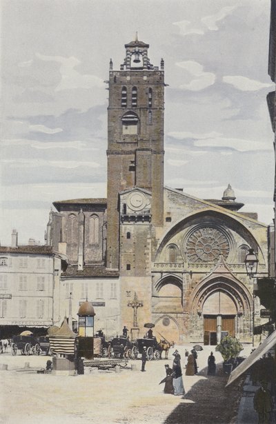 Toulouse, Saint-Etienne Church, West Facade by French Photographer