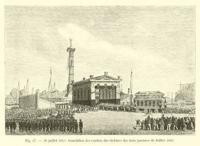July 28, 1840, Translation of the Ashes of the Victims of the Three Days of July 1830 by French School