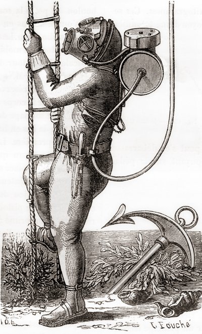 A 19th Century Deep Sea Diver, from 