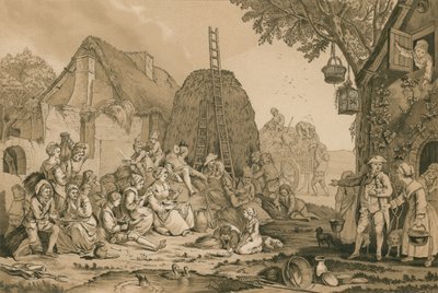 A Farm-Yard by French School