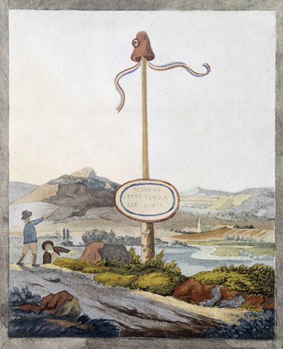 A French border at the time of the revolution of 1789: 