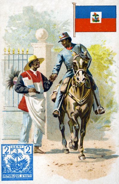 A Postman delivering mail in Haiti, late 19th century by French School