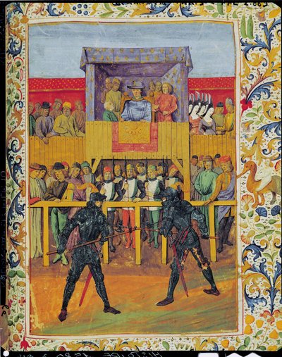 A Tournament of Hand-to-Hand Combat, from Le Jouvencel by Jean de Bueil by French School
