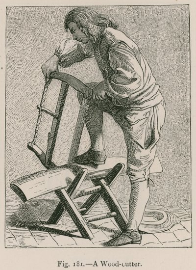 A Wood-Cutter by French School
