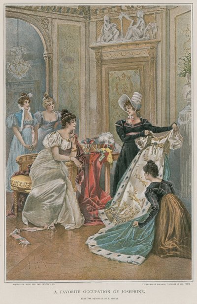 A Favourite Occupation of Josephine by French School