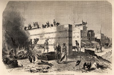 A Funeral Scene in Calcutta by French School