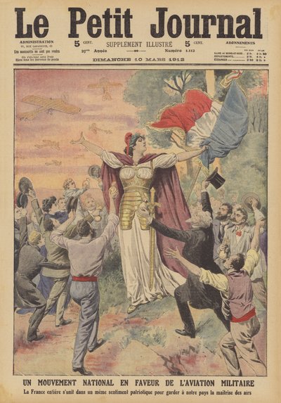 A National Movement in Support of Military Aviation (colour litho) by French School