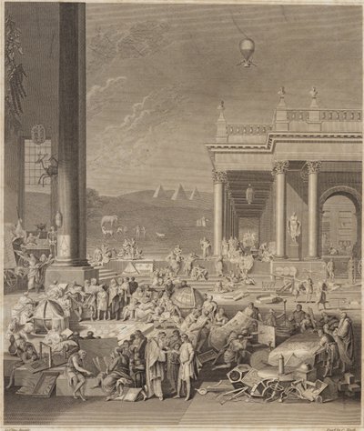 A Scene for the Encyclopaedia Britannica by French School