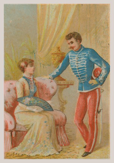 A Soldier and a Lady by French School